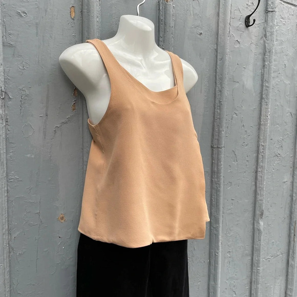 Balenciaga Silk Taupe Wrap Blouse, size 38 - Picture 8 of 10